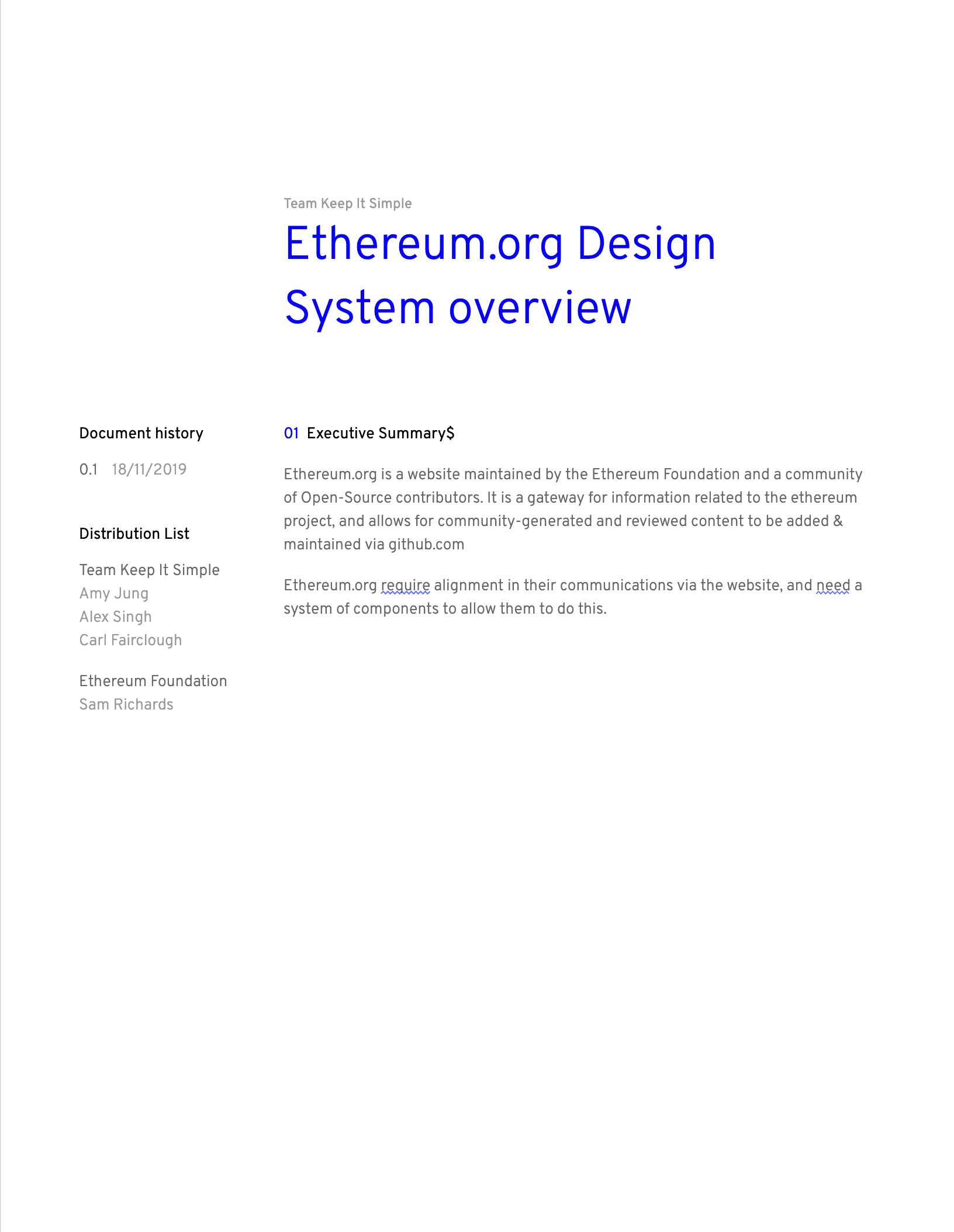 Ethereum.org planning by Carl Fairclough