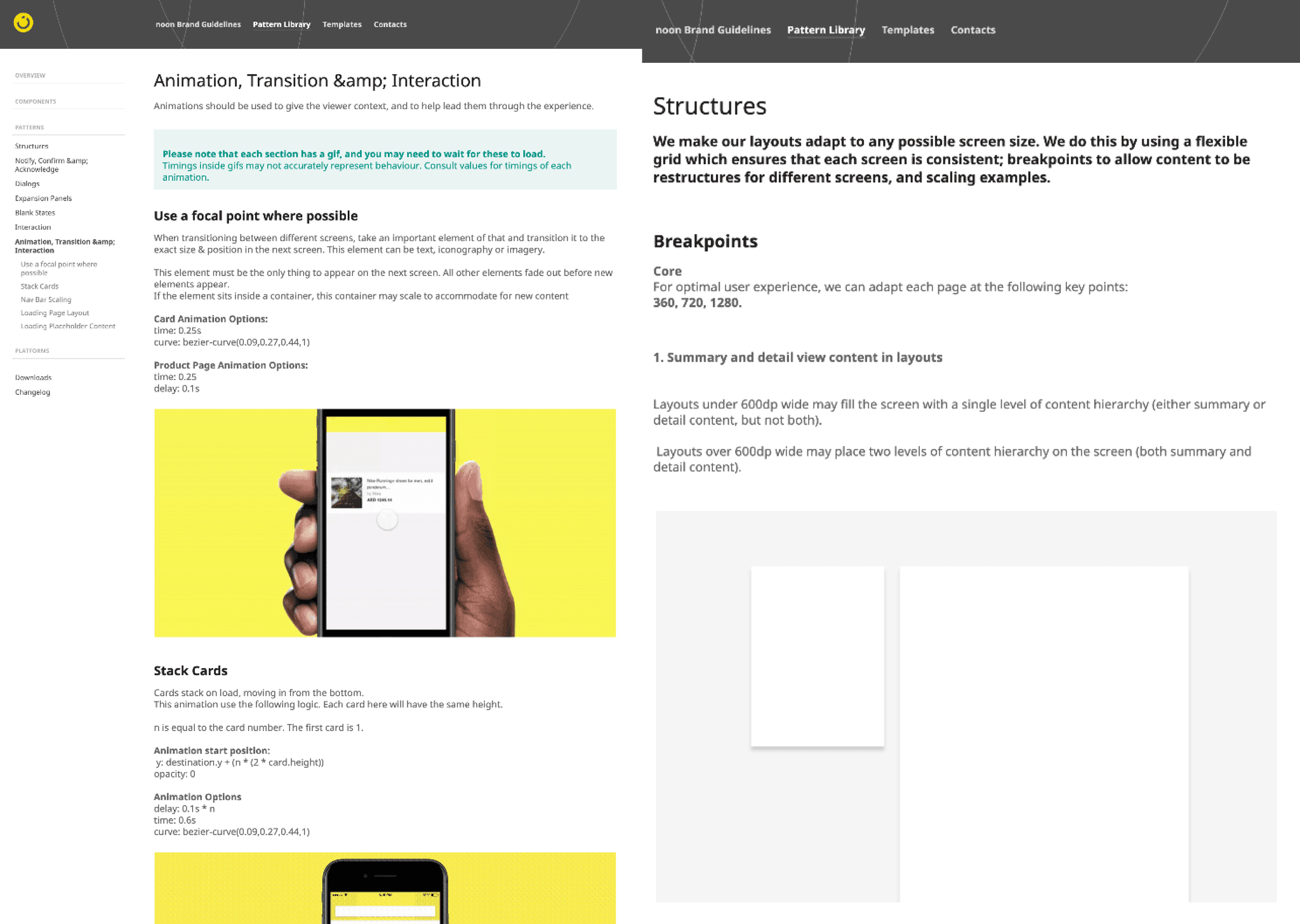 Noon design standards by Carl Fairclough