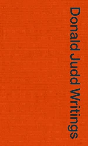 Donald Judd: Writings book cover