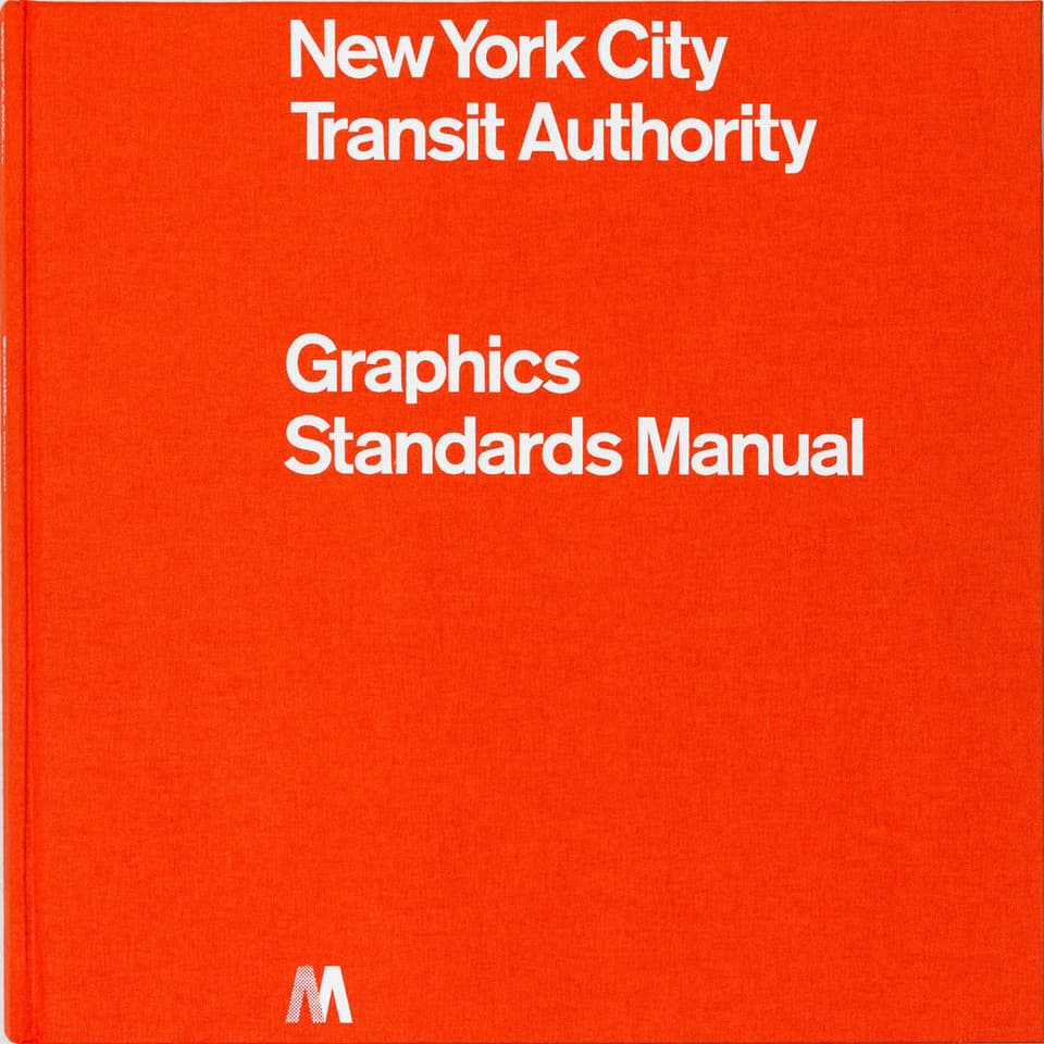 New York City Transit Authority Graphics Standards Manual book cover