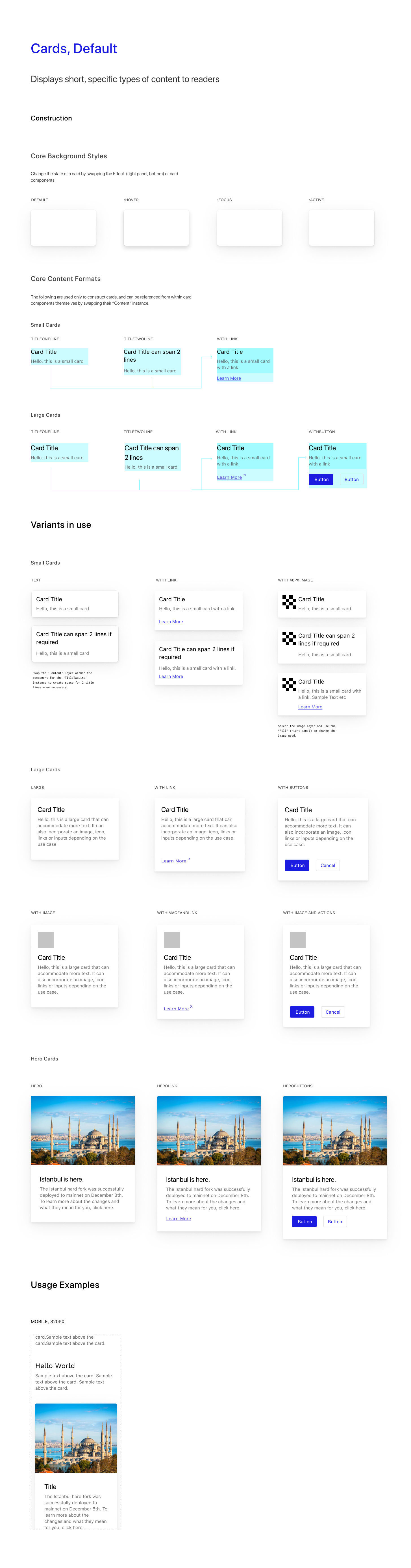 Ethereum.org styleguide cards by Carl Fairclough